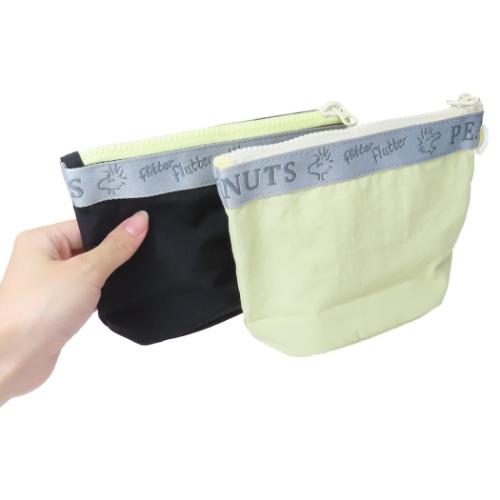 スヌーピー コスメポーチ ラウンドボトムポーチ ウッドストック ピーナッツ キャラクター グッズ メール便可