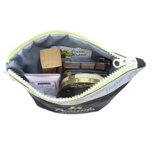 スヌーピー コスメポーチ ラウンドボトムポーチ ウッドストック ピーナッツ キャラクター グッズ メール便可