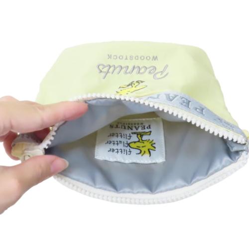 スヌーピー コスメポーチ ラウンドボトムポーチ ウッドストック ピーナッツ キャラクター グッズ メール便可