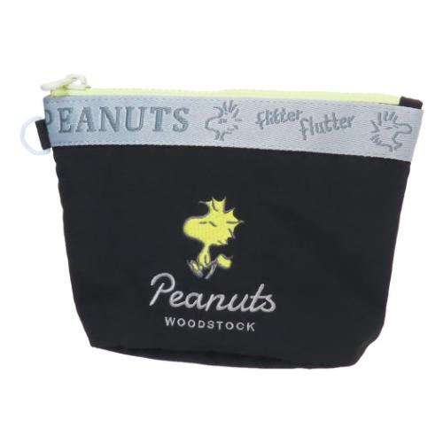 スヌーピー コスメポーチ ラウンドボトムポーチ ウッドストック ピーナッツ キャラクター グッズ メール便可
