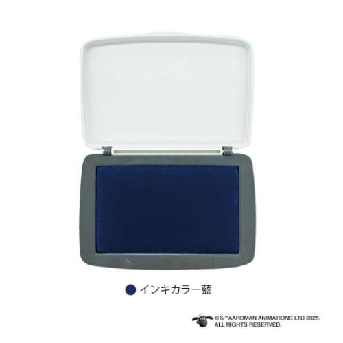 ひつじのショーン インクパッド スタンプパッド ブルー 藍 キャラクター グッズ メール便可