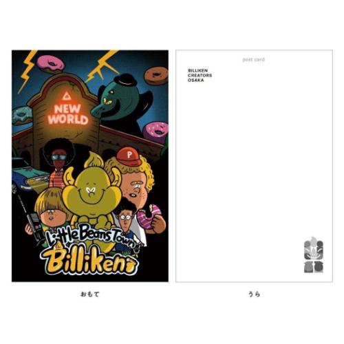 ビリケン BILLIKEN CREATORS OSAKA POSTCARD ポストカード 1枚入り ウラタスパンコール グリーティングカード グッズ メール便可