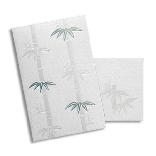 ROKKAKU ポチ袋 箔ぽち袋 メッセージカード付き 松竹梅 3セット入り 竹 お年玉 お盆玉 グッズ メール便可