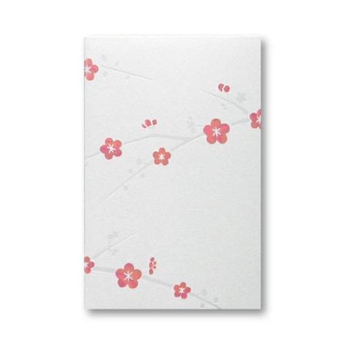 ROKKAKU ポチ袋 箔ぽち袋 メッセージカード付き 松竹梅 3セット入り 梅 お年玉 お盆玉 グッズ メール便可