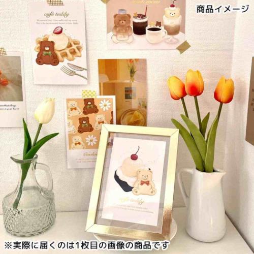 ROKKAKU x cafe teddy POSTCARD ポストカード 1枚入り ケーキ メッセージカード グッズ メール便可