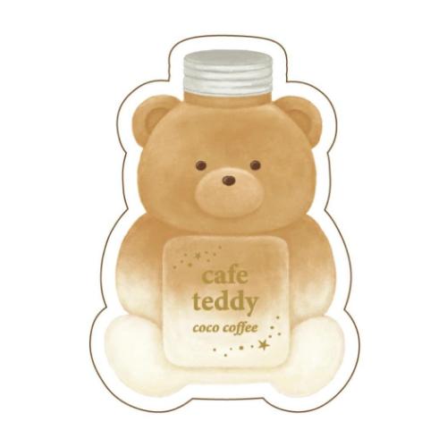 ROKKAKU x cafe teddy ダイカットステッカー ステッカー ココ スマホデコ デコステッカー グッズ メール便可