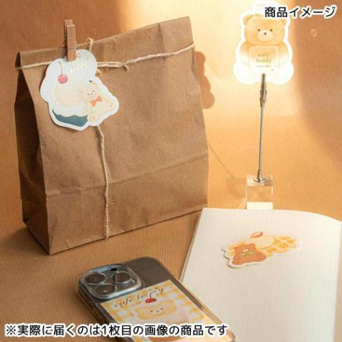 ROKKAKU x cafe teddy ダイカットステッカー ステッカー フロート スマホデコ デコステッカー グッズ メール便可