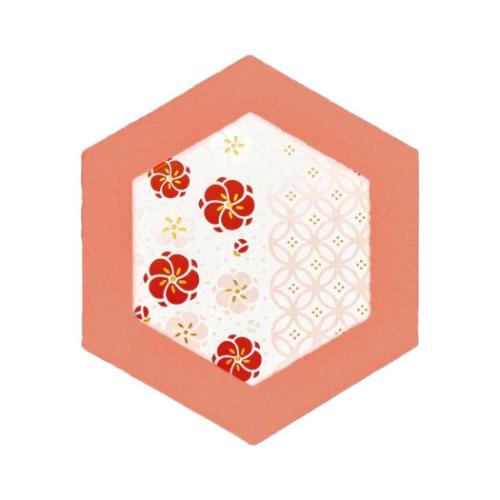 ROKKAKU CARD グリーティングカード メッセージカード やまとなでしこ 梅 カード＆封筒 グッズ メール便可