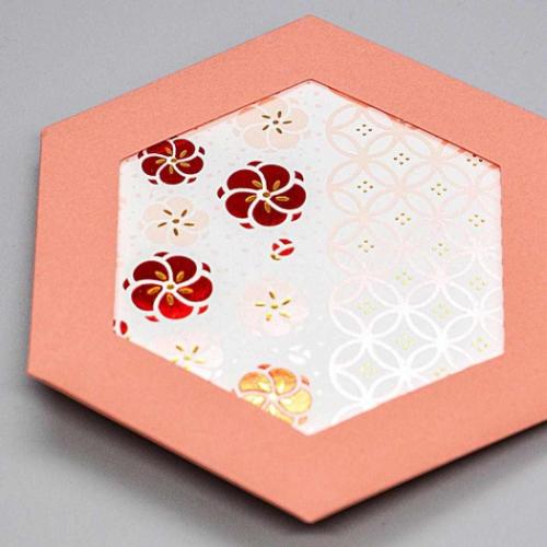 ROKKAKU CARD グリーティングカード メッセージカード やまとなでしこ 梅 カード＆封筒 グッズ メール便可