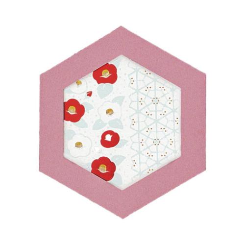 ROKKAKU CARD グリーティングカード メッセージカード やまとなでしこ 椿 カード&封筒 グッズ メール便可