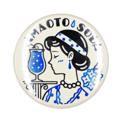 ROKKAKU x オビワン カンバッジ 缶バッジ 雨音ソーダ 缶バッチ グッズ メール便可