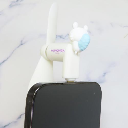 ちいかわ 携帯用扇風機 コネクタ付きミニクールファン Lightning モモンガ キャラクター グッズ メール便可