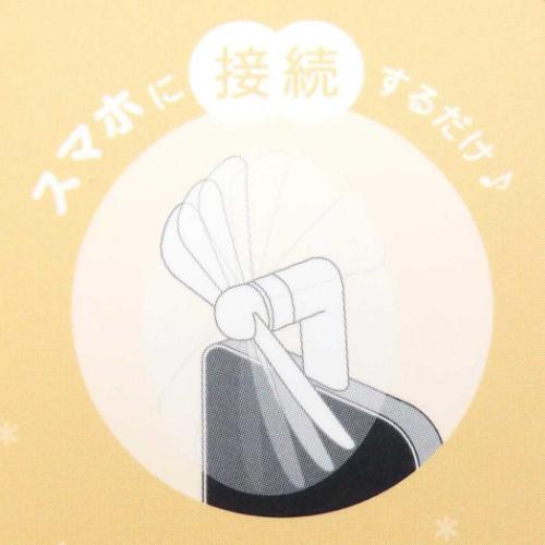 ちいかわ 携帯用扇風機 コネクタ付きミニクールファン Lightning モモンガ キャラクター グッズ メール便可