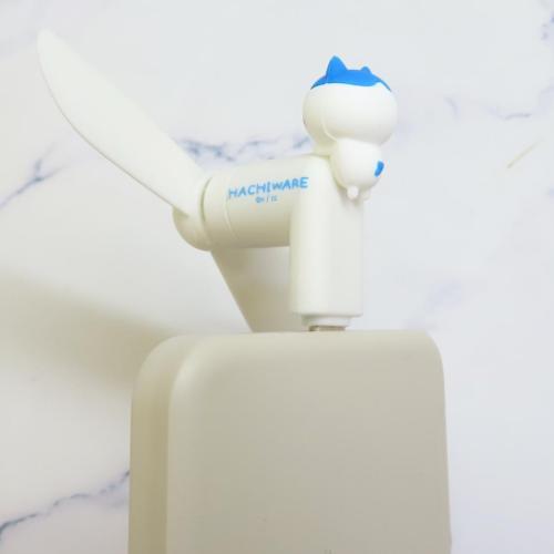 ちいかわ 携帯用扇風機 コネクタ付きミニクールファン USB Type-C ハチワレ キャラクター グッズ メール便可