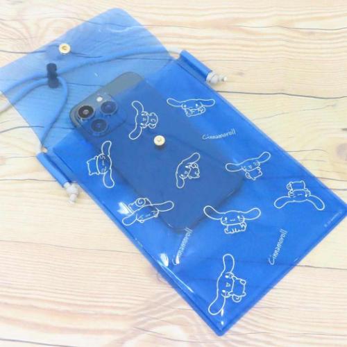 シナモロール スマホポーチ IIIIpocket Clear スマートフォンポーチ サンリオ キャラクター グッズ メール便可