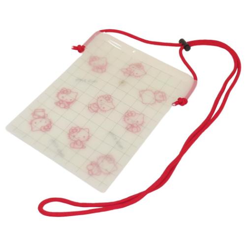 ハローキティ スマホポーチ IIIIpocket Clear スマートフォンポーチ サンリオ キャラクター グッズ メール便可