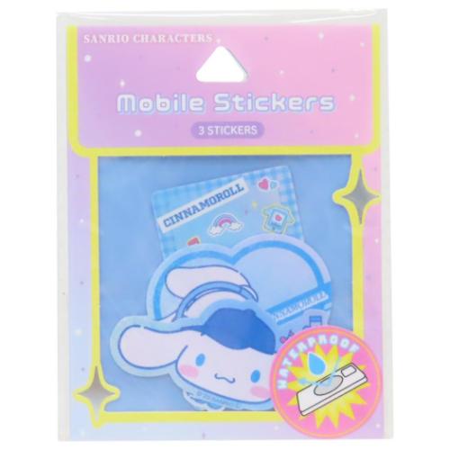 シナモロール ダイカットシール モバイルステッカー サンリオ キャラクター グッズ メール便可