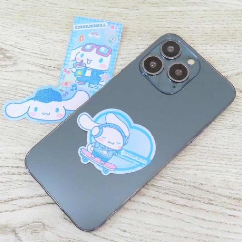 シナモロール ダイカットシール モバイルステッカー サンリオ キャラクター グッズ メール便可