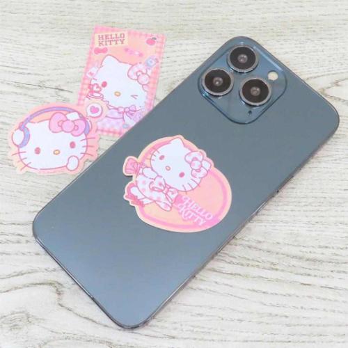 ハローキティ ダイカットシール モバイルステッカー サンリオ キャラクター グッズ メール便可