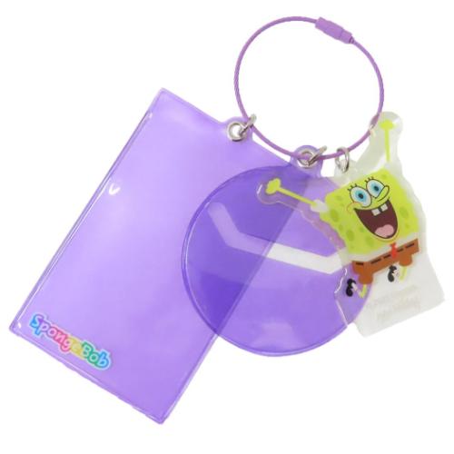 スポンジボブ カードケース チェキ収納＆バッジホルダー PU キャラクター グッズ メール便可