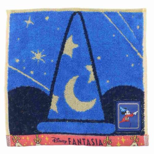 ディズニーファンタジア ミニタオル 無撚糸パイルジャガードハンカチタオル 魔法の帽子 ディズニー キャラクター グッズ メール便可