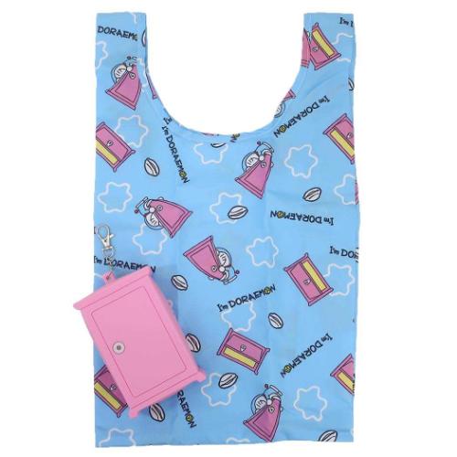 アイムドラえもん ショッピングバッグ ポーチ付きエコバッグ どこでもドア サンリオ アニメキャラクター グッズ