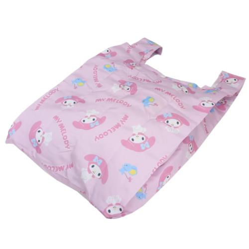 マイメロディ ショッピングバッグ ポーチ付きエコバッグ ソリッドマイメロ サンリオ キャラクター グッズ