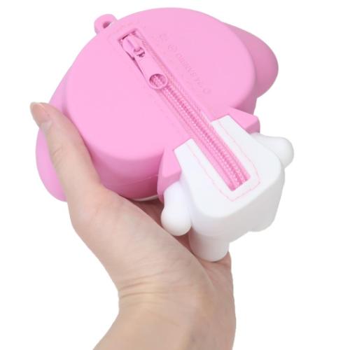 マイメロディ ショッピングバッグ ポーチ付きエコバッグ ソリッドマイメロ サンリオ キャラクター グッズ