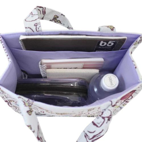 ピーターラビット ランチトート ジャガード織りミニバッグ ドローイングガーデン 絵本キャラクター グッズ