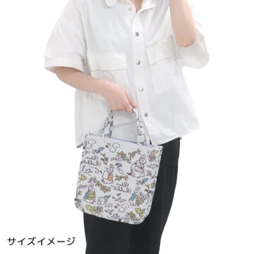 ピーターラビット ランチトート ジャガード織りミニバッグ ドローイングガーデン 絵本キャラクター グッズ