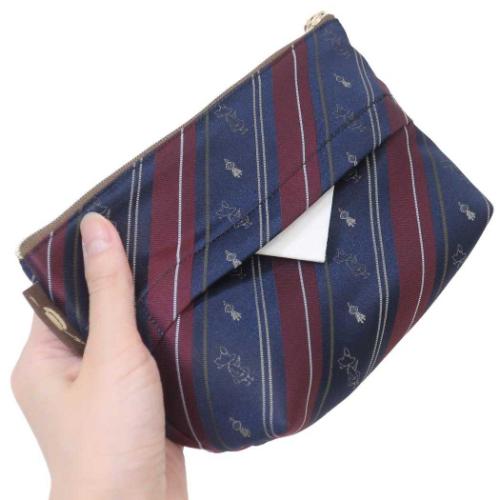 ムーミン コスメポーチ ジャガードティッシュポーチ スナフキン＆リトルミイ 北欧 キャラクター グッズ メール便可