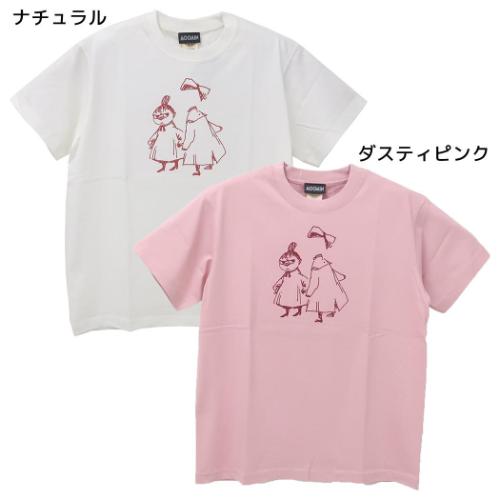ムーミン Tシャツ オーガニックT-SHIRTS リトルミイ&ニンニ Mサイズ 北欧 キャラクター グッズ メール便可