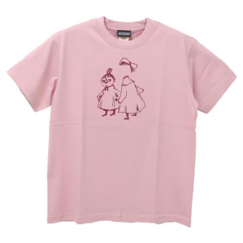 ムーミン Tシャツ オーガニックT-SHIRTS リトルミイ&ニンニ Mサイズ 北欧 キャラクター グッズ メール便可