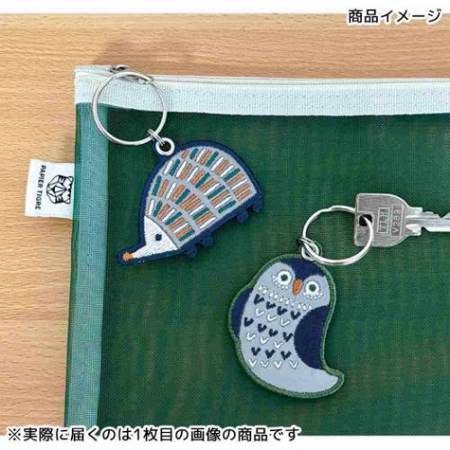 fikalycka キーリング リフレクター刺繍キーリング OWL かわいい グッズ メール便可