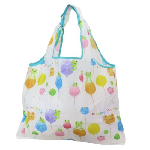 かえるのピクルス ショッピングバッグ エコバッグ カラフルバルーン キャラクター グッズ メール便可
