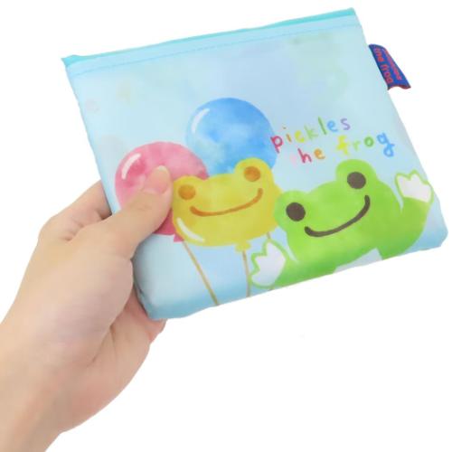 かえるのピクルス ショッピングバッグ エコバッグ カラフルバルーン キャラクター グッズ メール便可