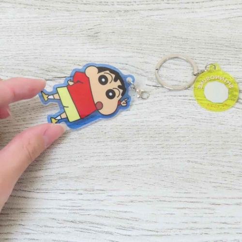 クレヨンしんちゃん キーリング 2チャームキーホルダー しんちゃん アニメキャラクター グッズ メール便可