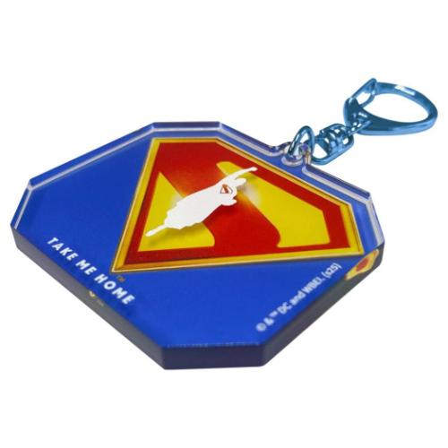 SUPERMAN スーパーマン キーリング アクリルキーホルダー DCコミック 映画キャラクター グッズ メール便可