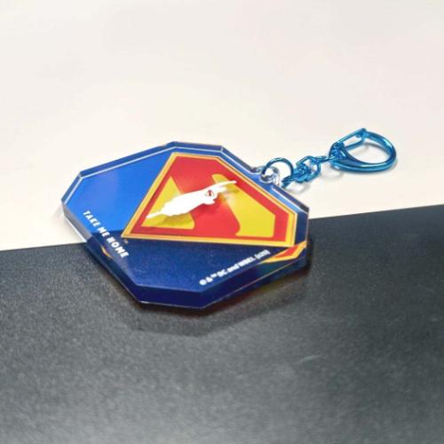 SUPERMAN スーパーマン キーリング アクリルキーホルダー DCコミック 映画キャラクター グッズ メール便可