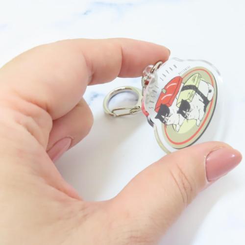 キーリング アクリルキーホルダー マツネコ寿司 和風 日本 グッズ メール便可