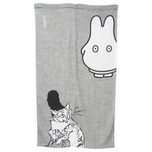 ミッフィー のれん カーテン miffyx鳥獣戯画 B ディックブルーナ 絵本キャラクター グッズ メール便可