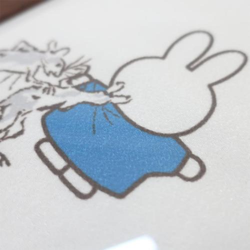 ミッフィー インテリア パネル 額装 miffyx鳥獣戯画 B ディックブルーナ 絵本キャラクター グッズ