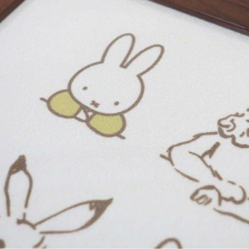 ミッフィー インテリア パネル 額装 miffyx鳥獣戯画 E ディックブルーナ 絵本キャラクター グッズ