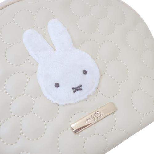 ミッフィー コスメポーチ ラウンドポーチ モノクロシリーズ ディックブルーナ 絵本キャラクター グッズ