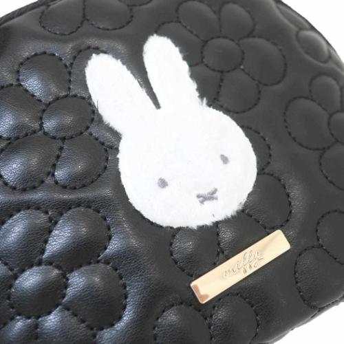 ミッフィー コスメポーチ ラウンドポーチ モノクロシリーズ ディックブルーナ 絵本キャラクター グッズ