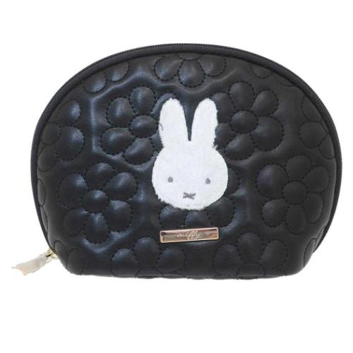 ミッフィー コスメポーチ ラウンドポーチ モノクロシリーズ ディックブルーナ 絵本キャラクター グッズ