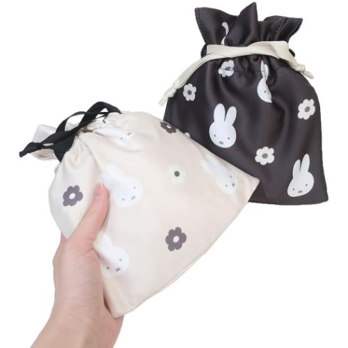 ミッフィー 巾着袋 きんちゃくポーチ モノクロシリーズ ディックブルーナ 絵本キャラクター グッズ メール便可