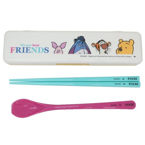くまのプーさん コンビセット 箸＆スプーンセット FUNNY FACES ディズニー キャラクター グッズ メール便可