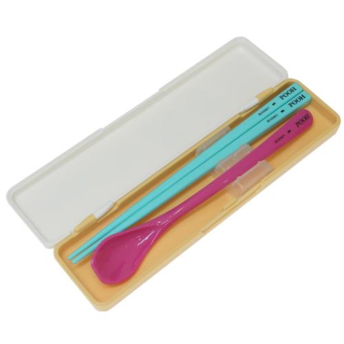 くまのプーさん コンビセット 箸＆スプーンセット FUNNY FACES ディズニー キャラクター グッズ メール便可