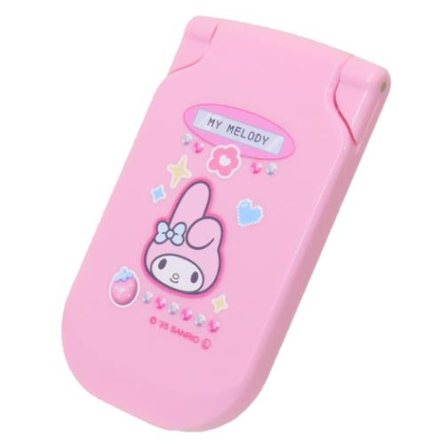 マイメロディ 手鏡 ガラケー型コンパクトミラー サンリオ キャラクター グッズ メール便可